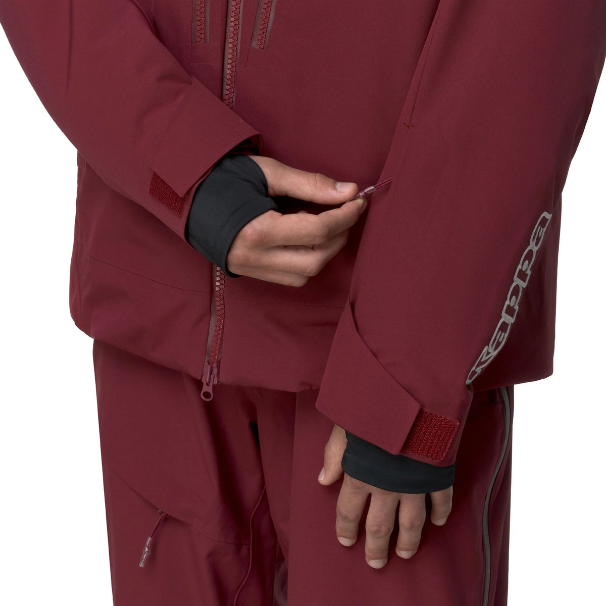 Kappa 602C giacca sci uomo Red Pomegranate - dettaglio cappuccio