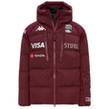 Kappa Piumino Uomo 6CENTO 662C USA Red Pomegranate - fronte