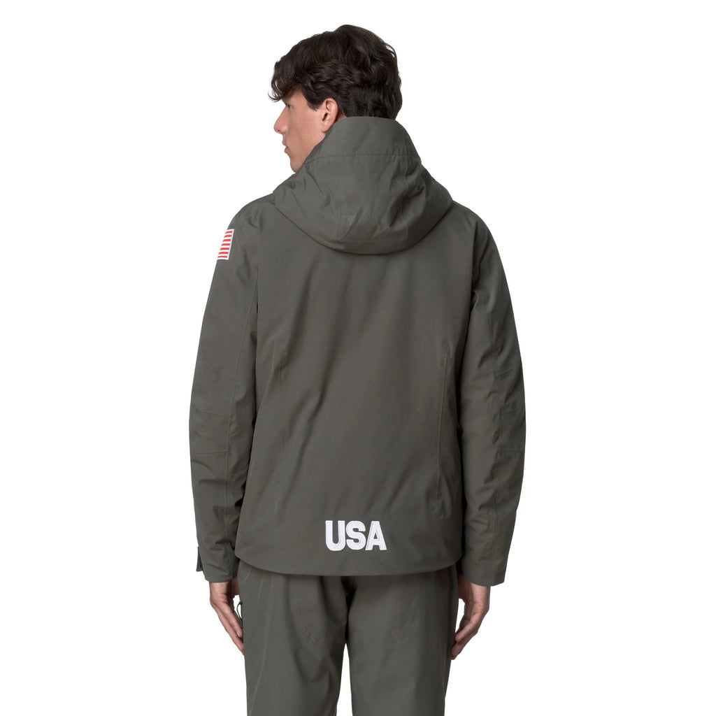 Kappa Giacca Sci Uomo 6CENTO 806 USA Green Academia - retro modello
