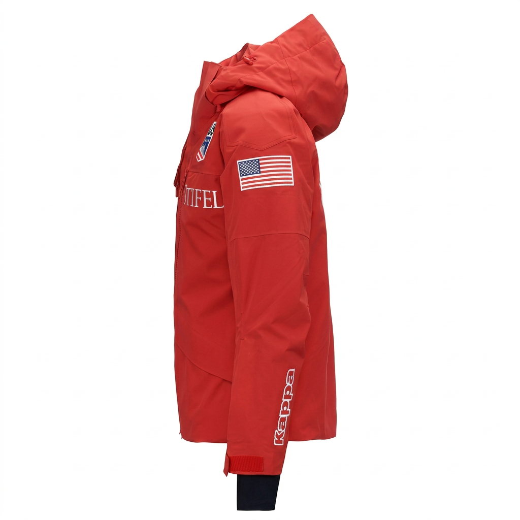 Kappa Giacca Sci Uomo 6CENTO 602F USA Red Racing - lato