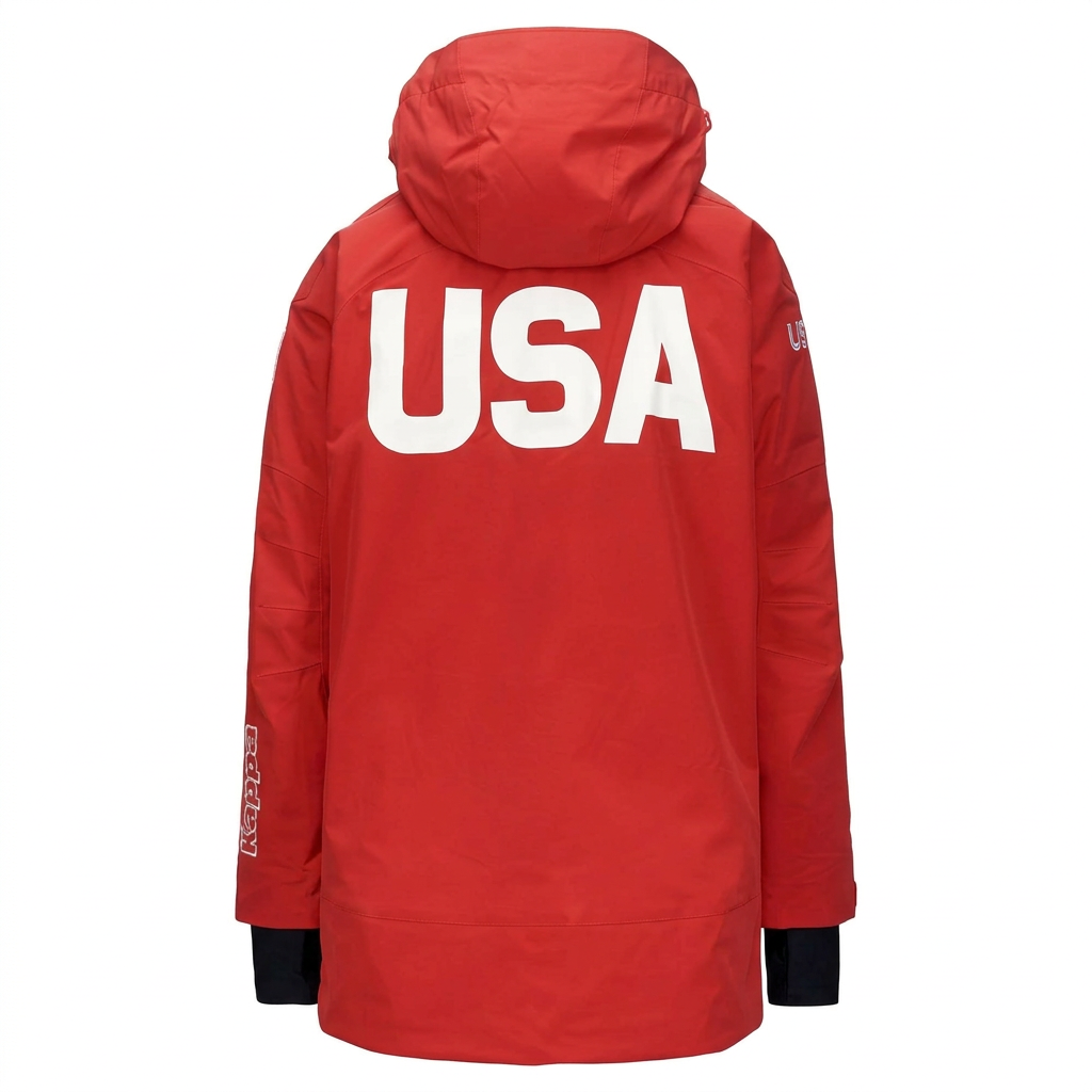 Kappa Giacca Sci Uomo 6CENTO 602F USA Red Racing - retro