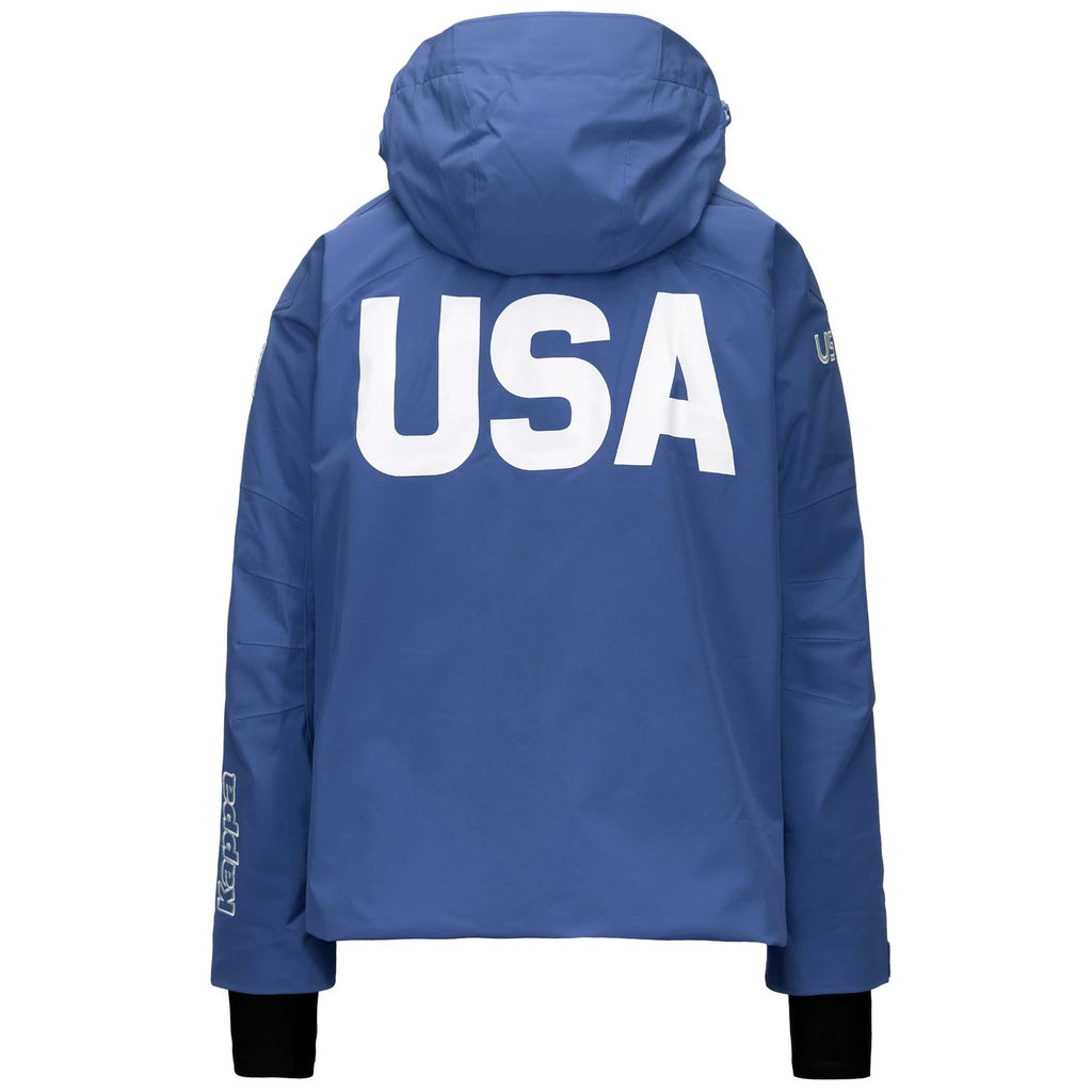 Kappa Giacca Sci Uomo 6CENTO 602F USA Blue Fiord - retro